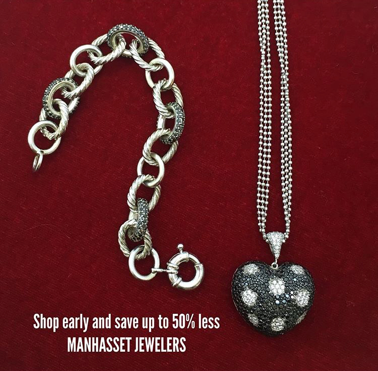 Black and in white diamond gold link bracelet and necklace